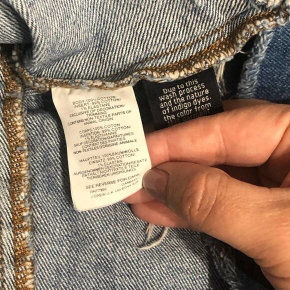 Madewell Women's Rigid Denim A-Line Mini Skirt: Pieced Edition SIZE 25 - Picture 7 of 8